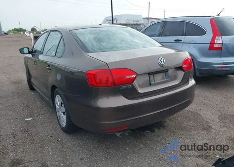 2012 Volkswagen Jetta 2.0L S из США, поврежденный, VIN 3VW2K7AJ6CM388191